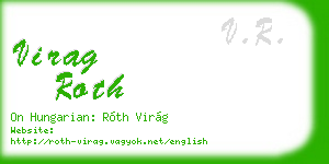 virag roth business card
